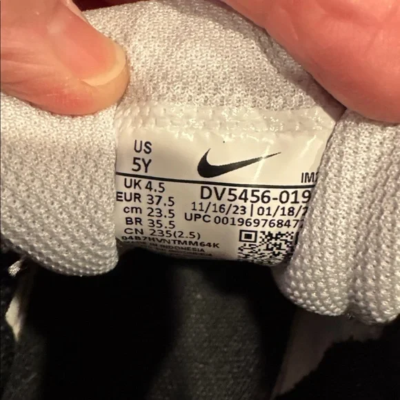 KIDS' NIKE BIG KID COURT BOROUGH LOW RECRAFT SNEAKERS  BLUE AND GREY~5Y - Picture 6 of 6